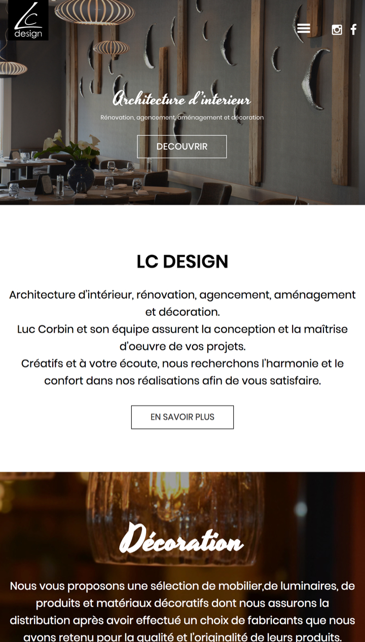 Création site internet - LC Design