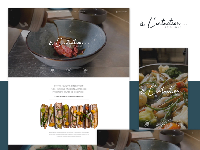 Création site internet - Restaurant « A l’intuition »