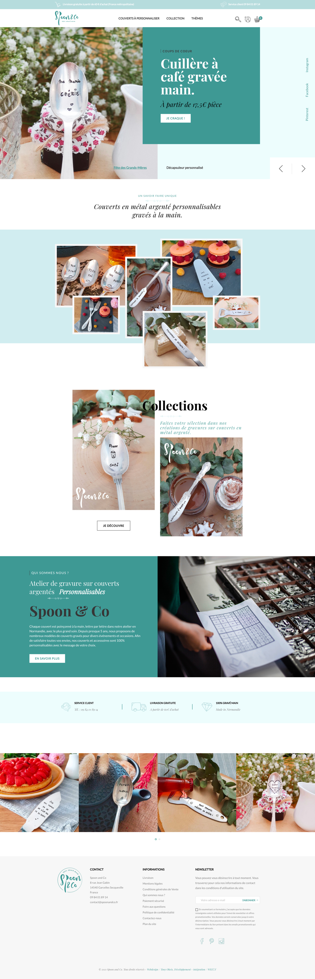 Création site internet - Spoon & Co
